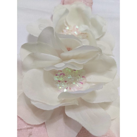 Girls Sz 12 new Bonnie jeans pink lace dress flowers sequin birthday wedding - Picture 3 of 8